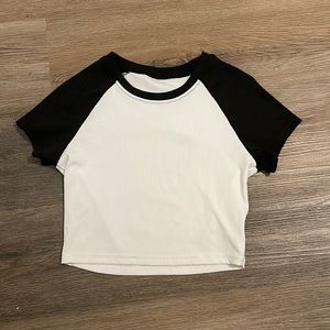 Baseball cropped baby tee